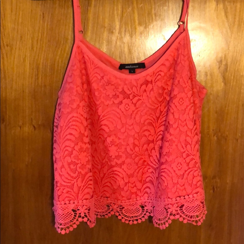 Ambiance pink crop top